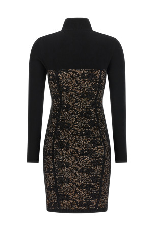 Jacquard dress Black