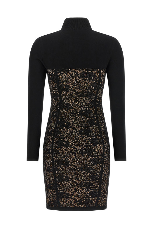 Jacquard dress Black