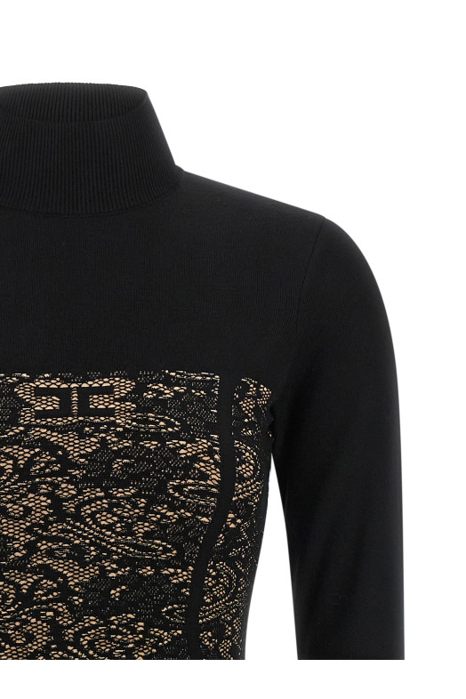 Jacquard dress Black