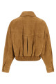 Suede blouson Brown