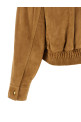 Suede blouson Brown