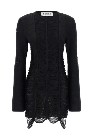 Fringed dress Black