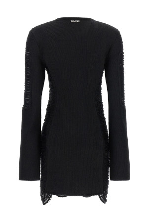 Fringed dress Black