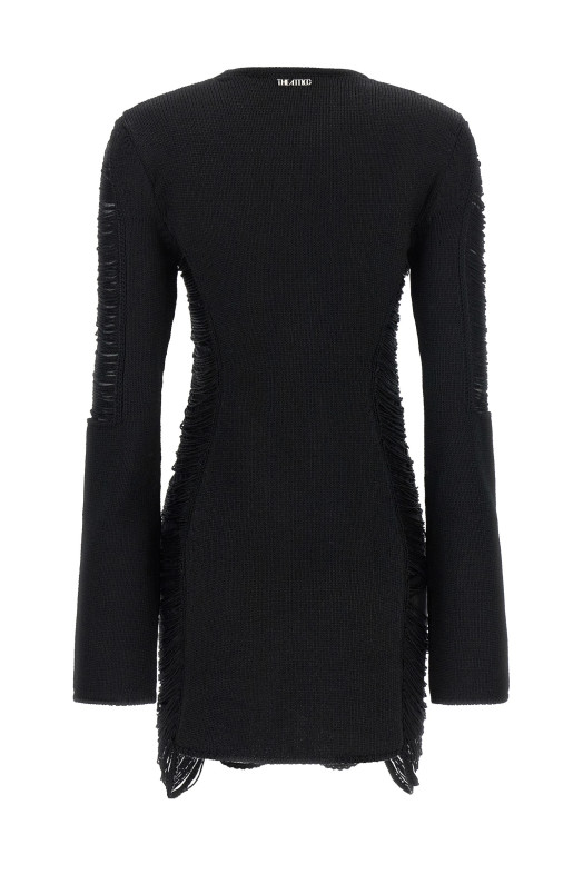 Fringed dress Black