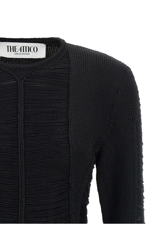 Fringed dress Black