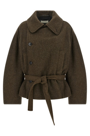 Пальто «Short Wrap», коричневе CO1165LF1700GR704