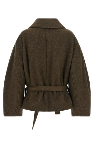 Пальто «Short Wrap», коричневе CO1165LF1700GR704