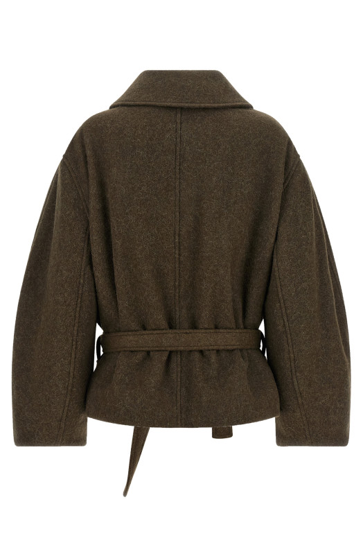 Пальто «Short Wrap», коричневе CO1165LF1700GR704