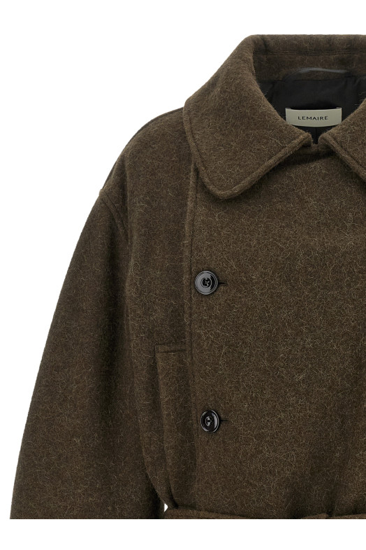 Пальто «Short Wrap», коричневе CO1165LF1700GR704