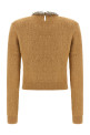 Свитер с вышивкой из драгоценных камней, коричневый SELF PORTRAIT AW26094TBRBROWN