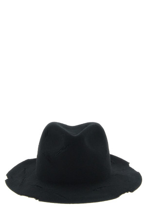 Капелюх з вирізами, чорний YOHJI YAMAMOTO HWH011603