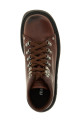 'Hiking' Leather Ankle Boots Brown