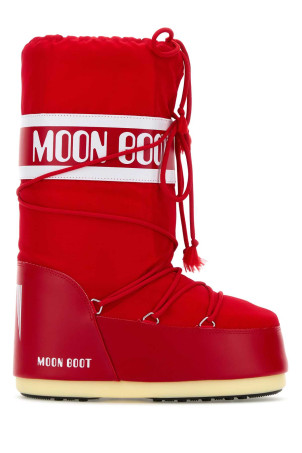 Черевики Icon з червоного нейлону та синтетичної шкіри MOON BOOT (1400440)