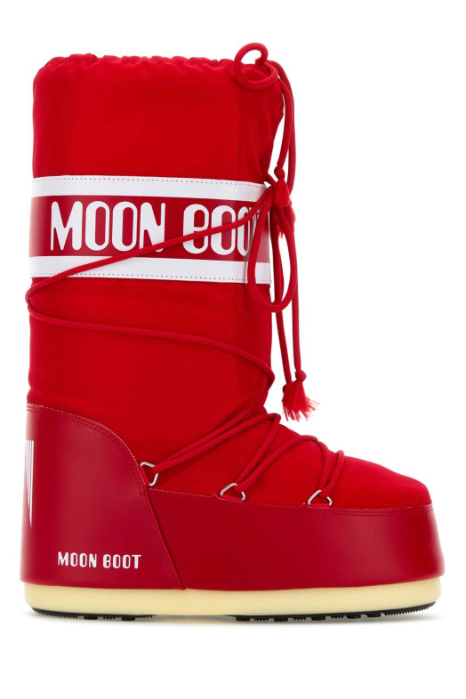 Черевики Icon з червоного нейлону та синтетичної шкіри MOON BOOT (1400440)
