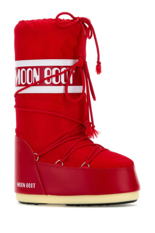 Черевики Icon з червоного нейлону та синтетичної шкіри MOON BOOT (1400440)