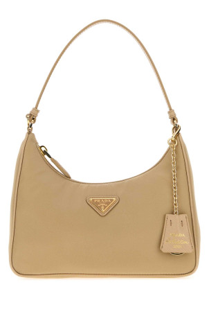 Бежева сумка через плече Prada Re-Edition 2005 з матеріалу Re-Nylon, PRADA (1N204PR064)