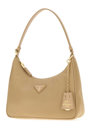 Бежева сумка через плече Prada Re-Edition 2005 з матеріалу Re-Nylon, PRADA (1N204PR064)