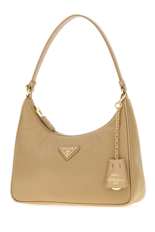 Бежева сумка через плече Prada Re-Edition 2005 з матеріалу Re-Nylon, PRADA (1N204PR064)