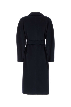Темно-синее пальто «Мадам» из шерстяной смеси MAX MARA (2621018010600)