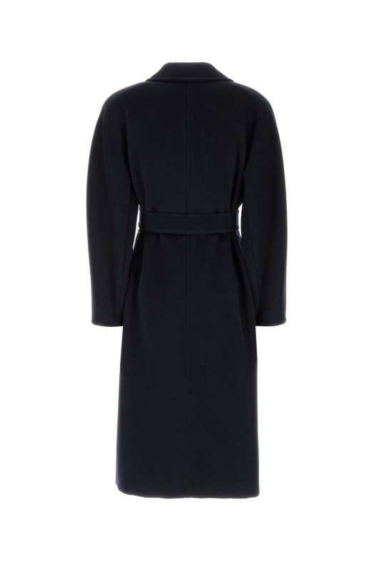 Navy blue wool blend Madame coat MAX MARA (2621018010600)
