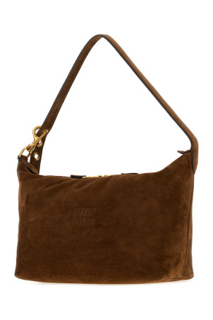 Brown suede shopping bag MIU MIU (5BC2172CSS)
