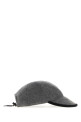 Бейсболка из серой фланели MIU MIU (5HC36915V3)