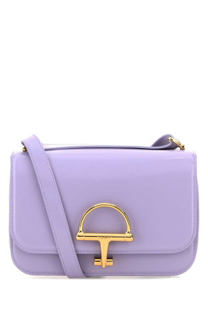 Небольшая кожаная сумка через плечо Gucci Siena цвета сирени GUCCI (846705AADVW)