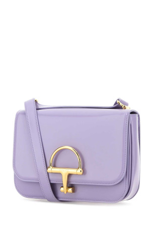 Небольшая кожаная сумка через плечо Gucci Siena цвета сирени GUCCI (846705AADVW)