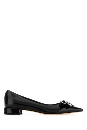 Black leather Auria ballerinas Black JIMMY CHOO (AURIAFLATBSV)