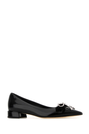 Black leather Auria ballerinas Black JIMMY CHOO (AURIAFLATBSV)