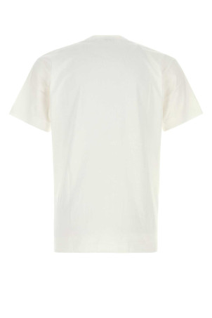 Біла бавовняна футболка COMME DES GARCONS PLAY (AXT801051) COMME DES GARÇONS PLAY