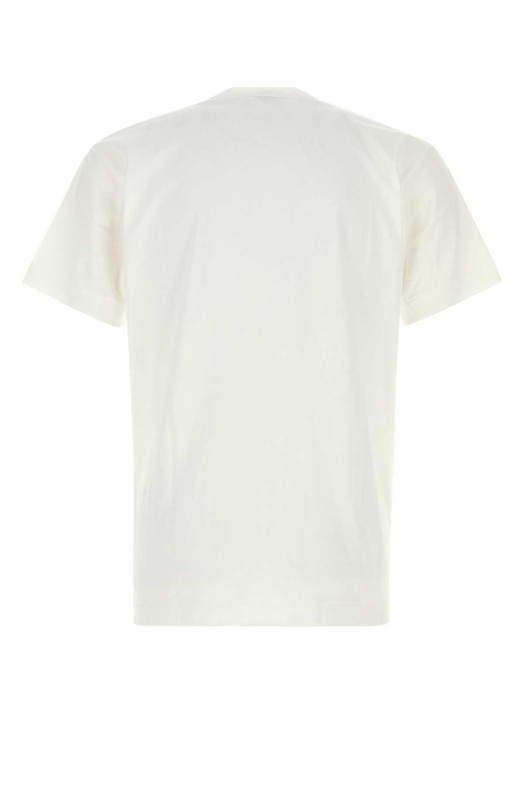 Біла бавовняна футболка COMME DES GARCONS PLAY (AXT801051) COMME DES GARÇONS PLAY