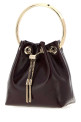 Aubergine leather Bon Bon bucket bag JIMMY CHOO (BONBONRYT)