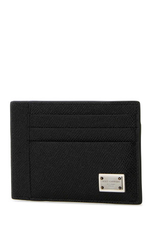 Black leather card holder Black DOLCE & GABBANA (BP3325AG219)