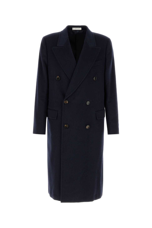 Navy blue cashmere coat Black UMIT BENAN (COFWM660119040690)