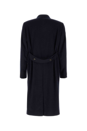 Navy blue cashmere coat Black UMIT BENAN (COFWM660119040690)