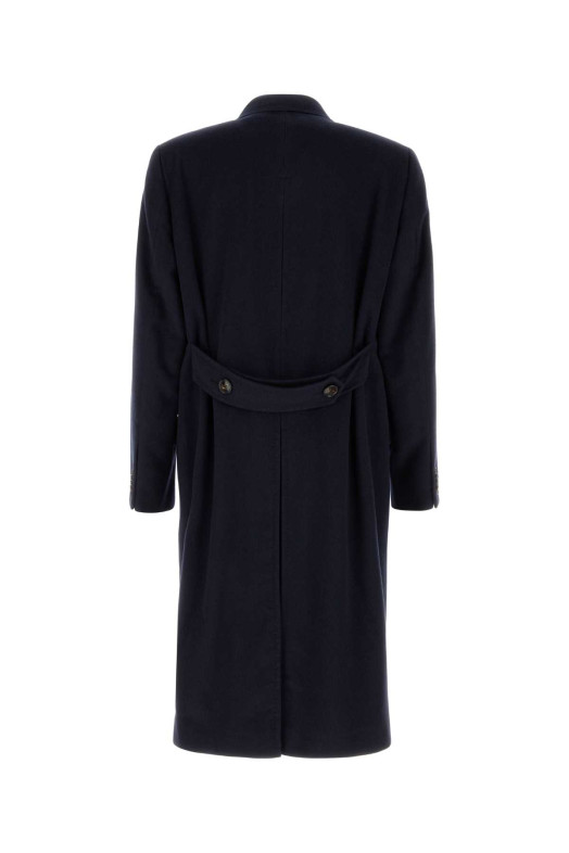 Navy blue cashmere coat Black UMIT BENAN (COFWM660119040690)
