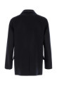 Navy blue wool blend coat Black UMIT BENAN (COFWM661716510690)