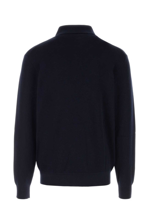 Midnight blue cashmere blend polo shirt Black UMIT BENAN (FW26M991119050690)