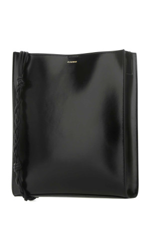 Black leather large Tangle shoulder bag JIL SANDER (J07WG0023P4841)