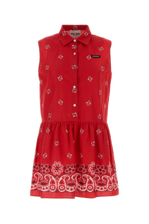 Printed cotton blend dress MIU MIU (MF5889SOOO17XY)