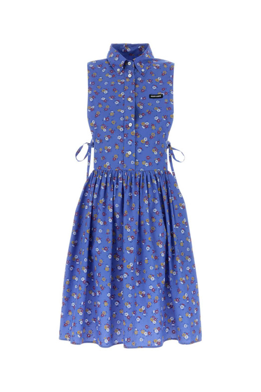 Printed poplin shirt dress MIU MIU (MF6389SOOO19KO)