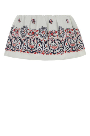 Printed cotton blend mini skirt MIU MIU (MG2200SOOO17XZ)