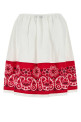 White poplin skirt MIU MIU (MG2487SOOO17LZ)