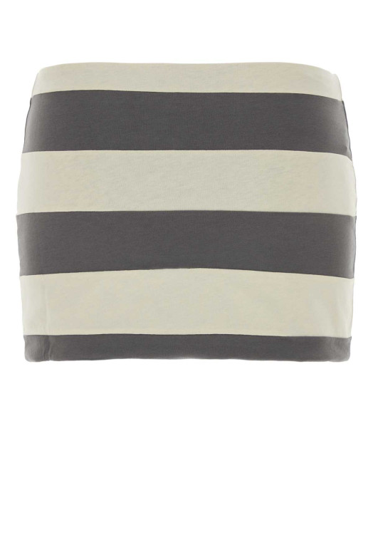 Embroidered cotton mini skirt MIU MIU (MJD235SOOO195L)