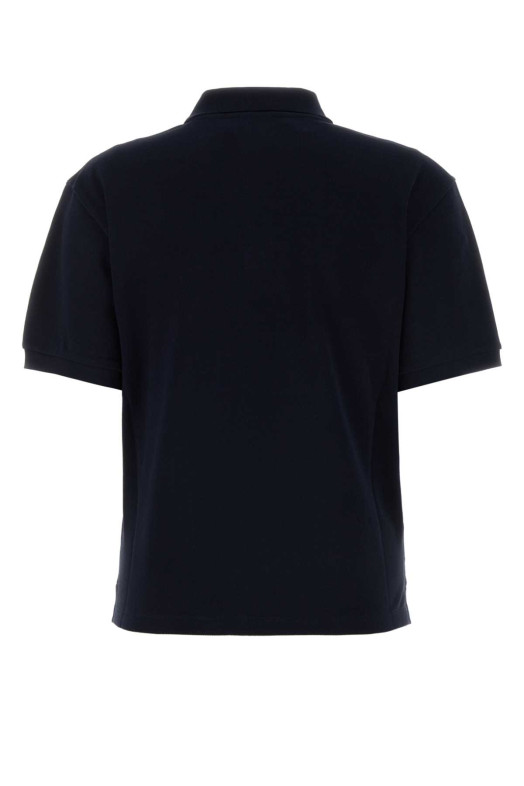 Темно-синя сорочка-поло з піке від Blue MIU MIU (MJN535SOOO14RW)
