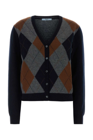 Вишитий кашеміровий кардиган PRADA (P25O48SOOO6519)
