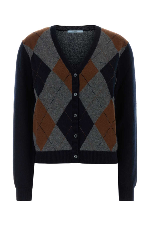 Вишитий кашеміровий кардиган PRADA (P25O48SOOO6519)