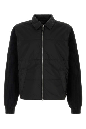 Чорний вовняний кардиган Black PRADA (UMG472SOOO6241)