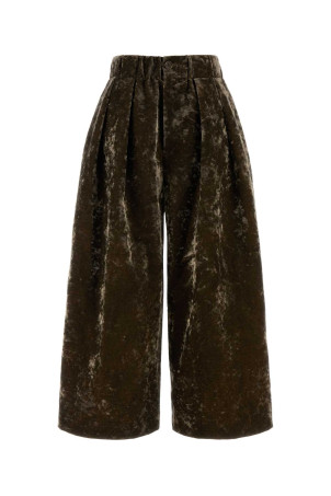 Brown velvet Poetic wide-leg pant UMA WANG (UP3007)